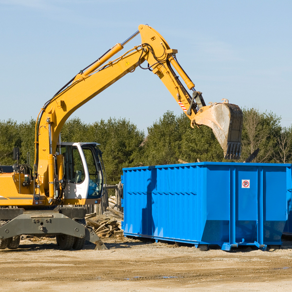 what size residential dumpster rentals are available in Bowers